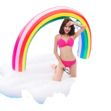 SUNGOOLE PVC flotteurs de piscine radeaux gonflables arc-en-ciel jouets de piscine Floatie salon piscine extérieure flotteurs pour adultes enfants